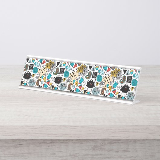 Crazy head bureau naambordje (Voorkant)