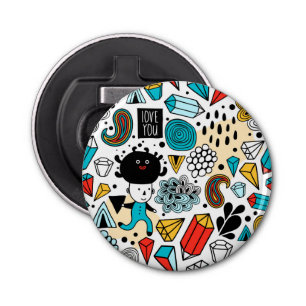 Crazy head button flesopener