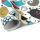 Crazy head cadeaupapier (Rol Hoek)