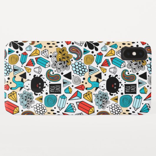 Crazy head Case-Mate iPhone case (Achterkant (horizontaal))