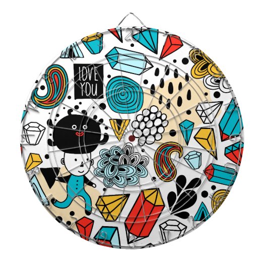 Crazy head dartbord (Voorkant)