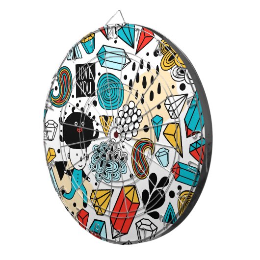 Crazy head dartbord (Voorkant Rechts)