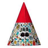 Crazy head feesthoedjes (Achterkant)