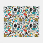 Crazy head fleece deken (Voorkant (Horizontaal))