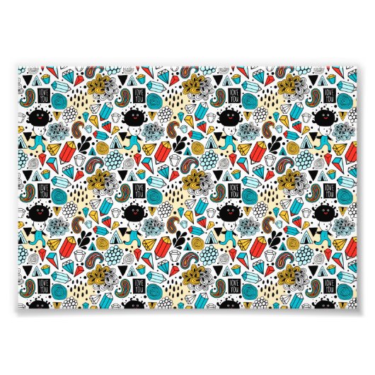 Crazy head foto afdruk (Voorkant)