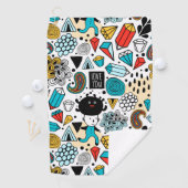 Crazy head golfhanddoek (Insitu)