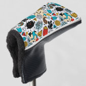 Crazy head golfheadcover (3/4 voorkant)