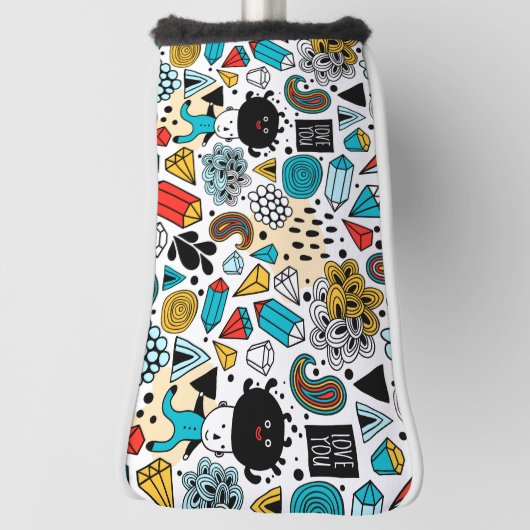 Crazy head golfheadcover (Draai 90)