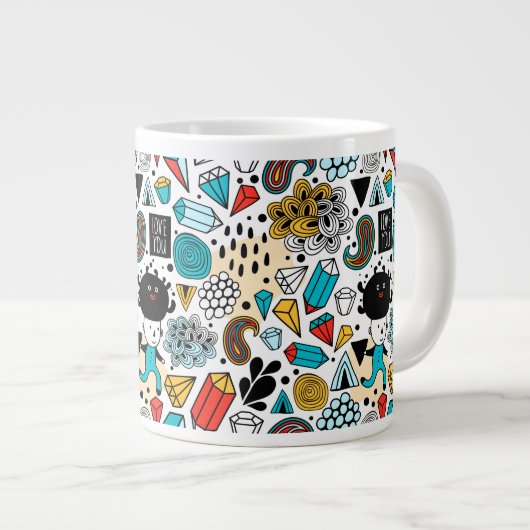 Crazy head grote koffiekop (Voorkant rechts)