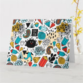 Crazy head kaart (Gele Bloem)