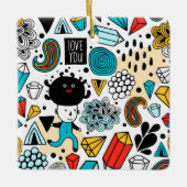 Crazy head keramisch ornament (Voorkant)