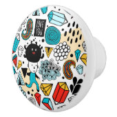 Crazy head keramische knop (Rechts)