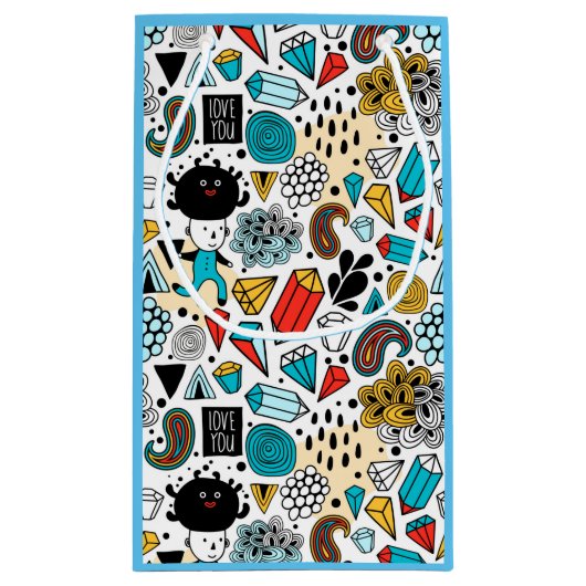 Crazy head klein cadeauzakje (Achterkant)