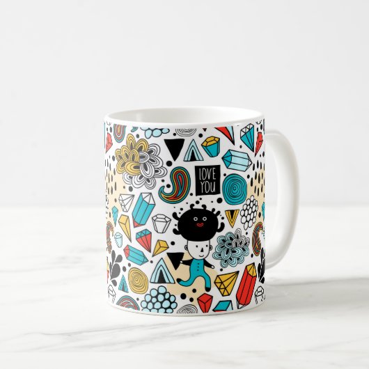 Crazy head koffiemok (Voorkant rechts)