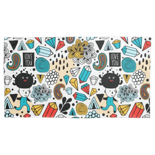 Crazy head kussensloop (Voorkant)