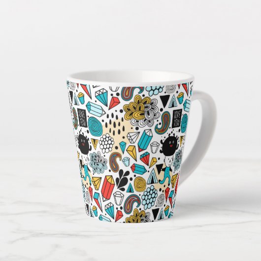 Crazy head latte mok (Rechterhoek)