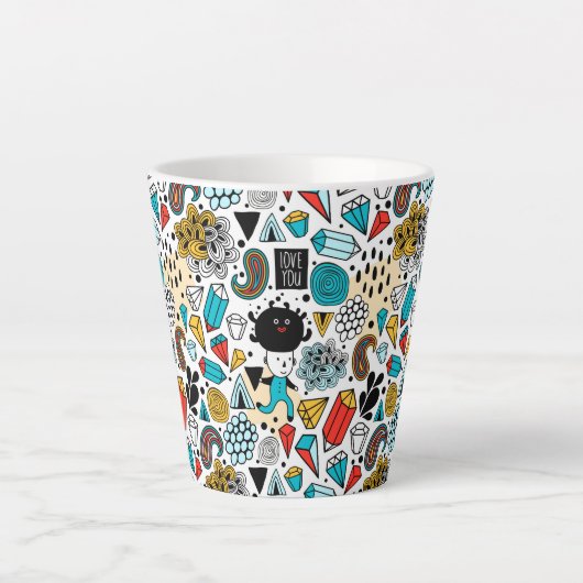 Crazy head latte mok (Voorkant)