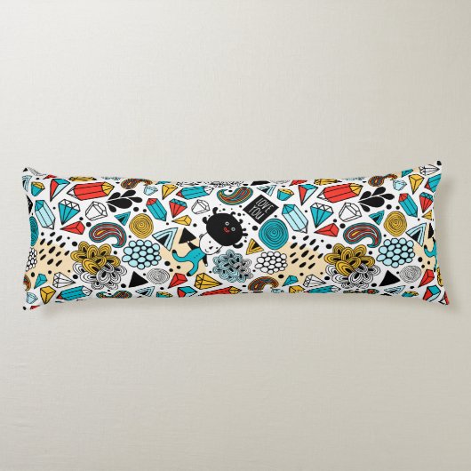 Crazy head lichaamskussen (Achterkant)