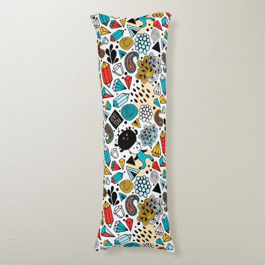 Crazy head lichaamskussen (Voorkant Verticaal)