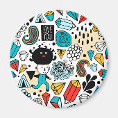 Crazy head magneet (Voorkant)