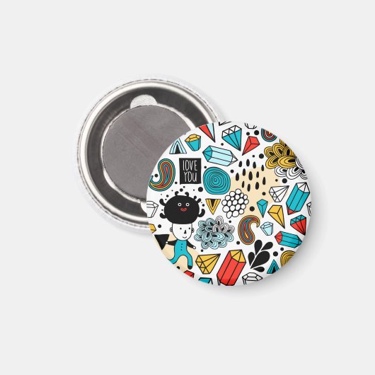 Crazy head magneet (Voorkant / Achterkant)