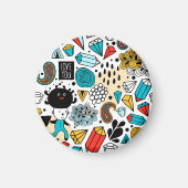 Crazy head magneet (Voorkant)