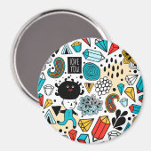 Crazy head magneet (Voorkant / Achterkant)