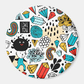 Crazy head magneet (Voorkant)