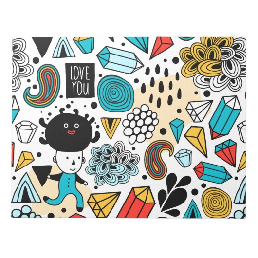 Crazy head notitieblok (Voorkant)