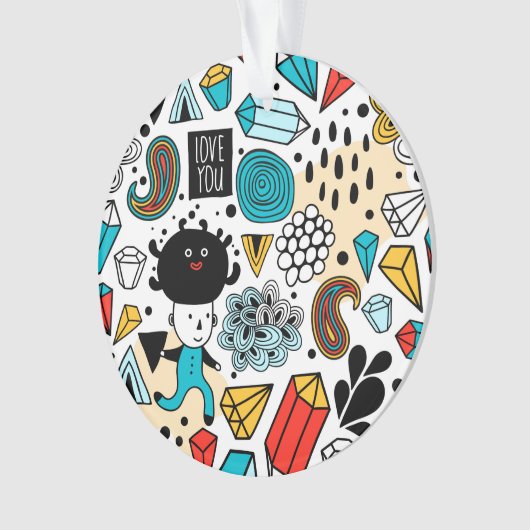 Crazy head ornament (voorkant)