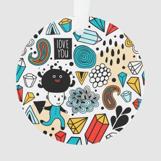 Crazy head ornament (voorkant)