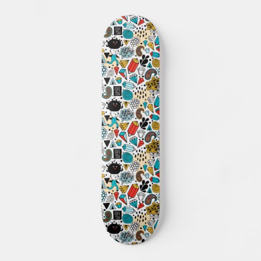 Crazy head persoonlijk skateboard (Voorkant)