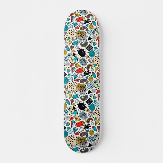 Crazy head persoonlijk skateboard (Voorkant)