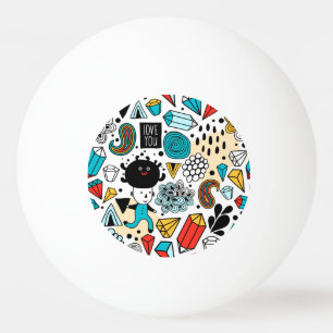 Crazy head pingpongbal