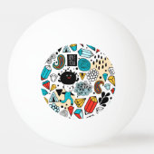 Crazy head pingpongbal (Achterkant)