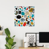 Crazy head poster (Thuiskantoor)