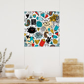 Crazy head poster (Keuken)