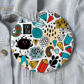 Crazy head ronde button 6,0 cm (In situ)