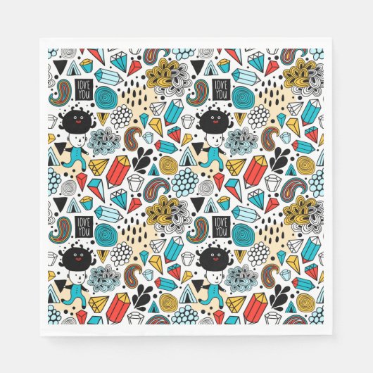 Crazy head servet (Voorkant)