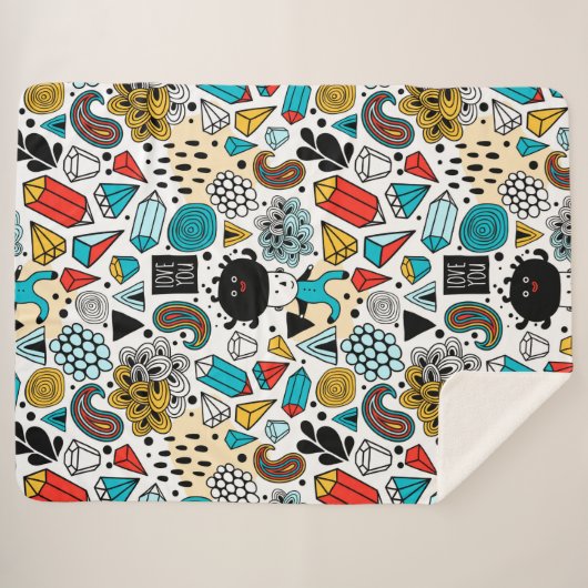 Crazy head sherpa deken (Voorkant (horizontaal))