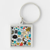 Crazy head sleutelhanger (Voorkant)