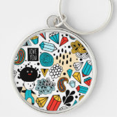 Crazy head sleutelhanger (Voorkant)