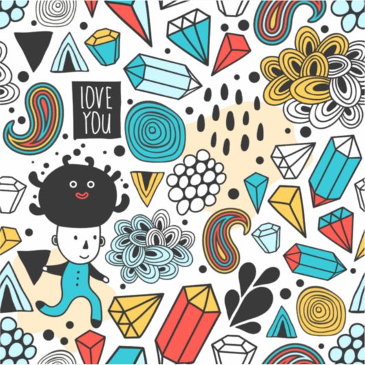 Crazy head sticker (Voorkant)