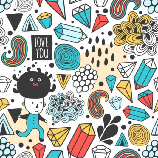 Crazy head sticker (Voorkant)