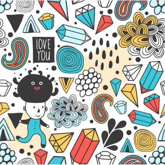 Crazy head sticker (Voorkant)