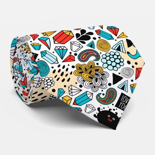 Crazy head stropdas (Opgerold)