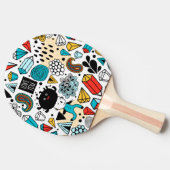 Crazy head tafeltennisbatje (Zijkant)