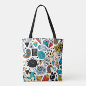 Crazy head tote bag (Achterkant)