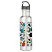 Crazy head waterfles  (Achterkant)