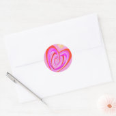 Crazy Heart van Pwrflwr Ronde Sticker (Envelop)